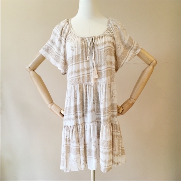 NEW Millibon USA patchwork swing mini dress S M L - Picture 1 of 2